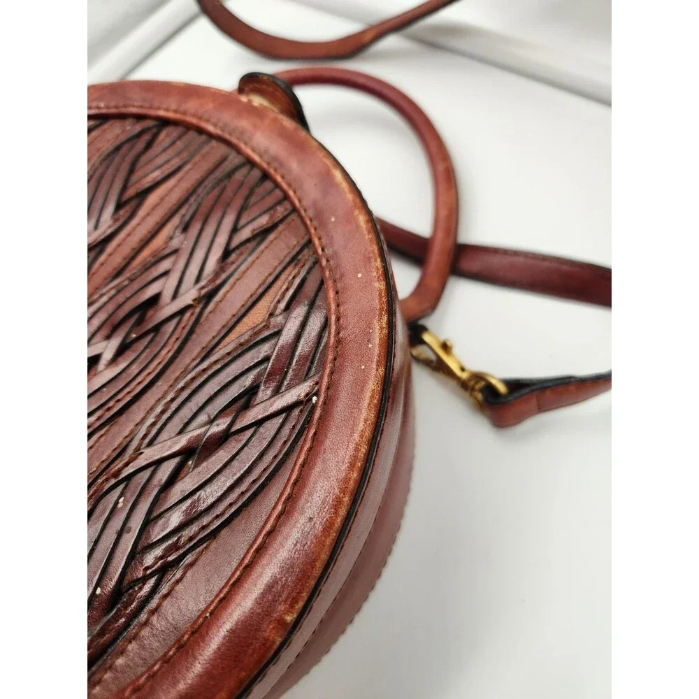 80s 90s ETIENNE AIGNER Leather Handbag Top Handle Satchel Crossbody Canteen Bag